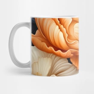 Navy and orange seamless floral pattern Mug